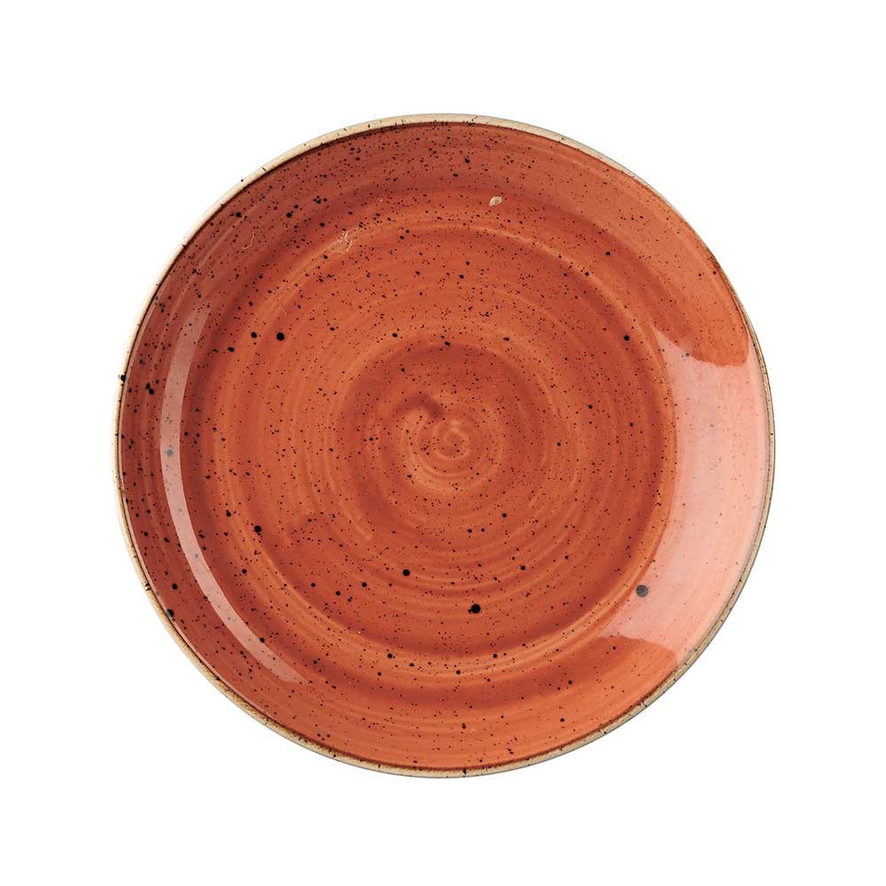 英國CHURCHiLL-點藏系列-彩橘色 22cm 圓形餐盤