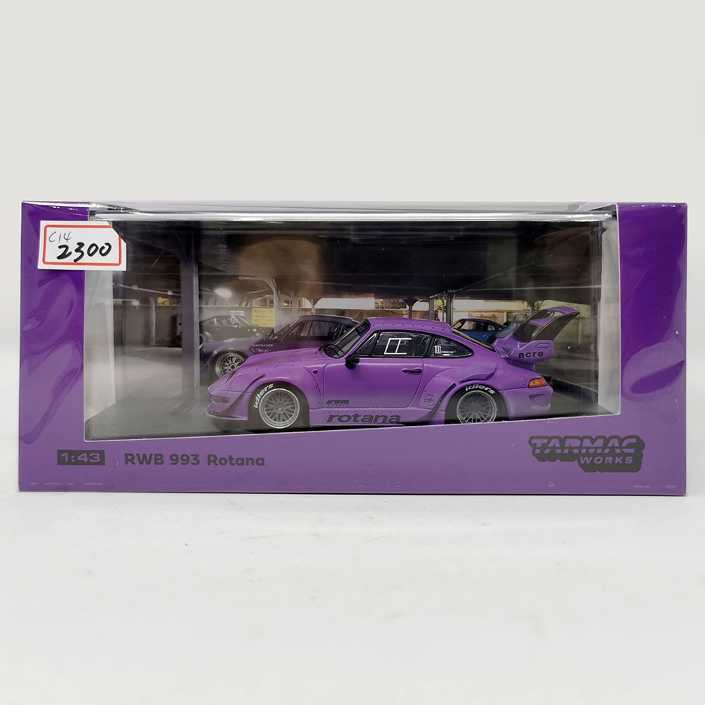 Tarmac Works1/64 RWB 993 Rotana  三層尾翼 紫色 Porsche 911