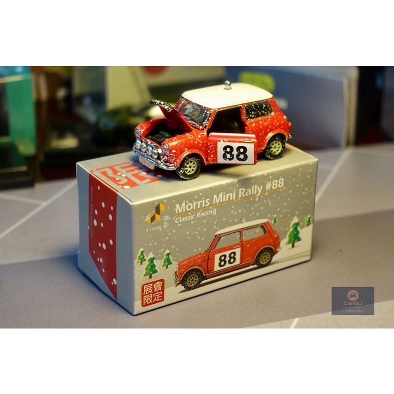 (竹北卡谷) Tiny 微影 Mini Cooper Rally 聖誕雪花版 聖誕節