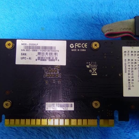 微星MSI N630-2GD3/LP GT630/2G/軍規/靜音版/PCIE 顯示卡