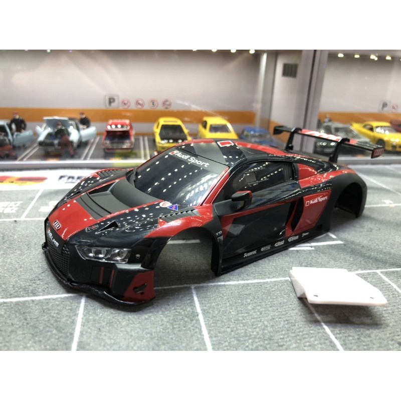 KYOSHO MINI-Z車殼 奧迪Audi R8 LMS 2015紅黑(MZP234BKR)