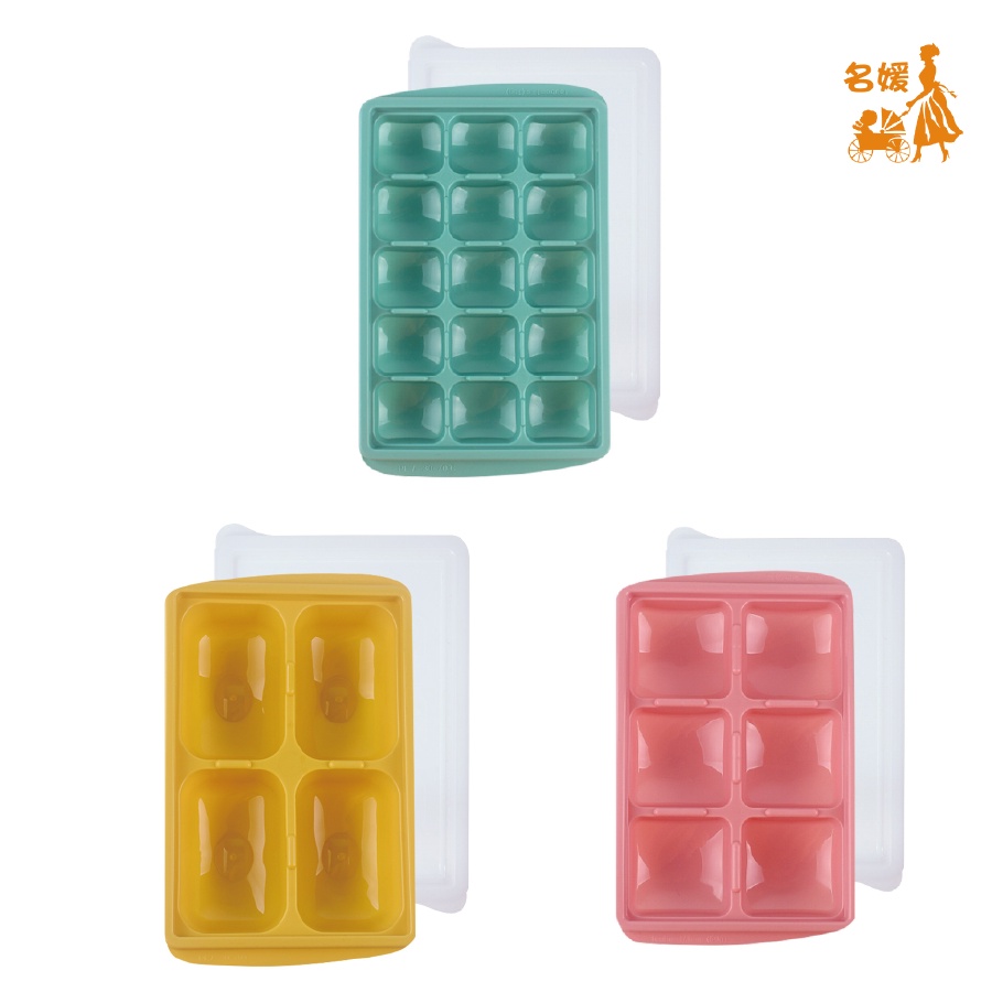副食品冰磚盒 Bebelock 副食品蜜桃粉50g 6格 芥末黃150g 4格 薄荷綠 15格 蝦皮購物