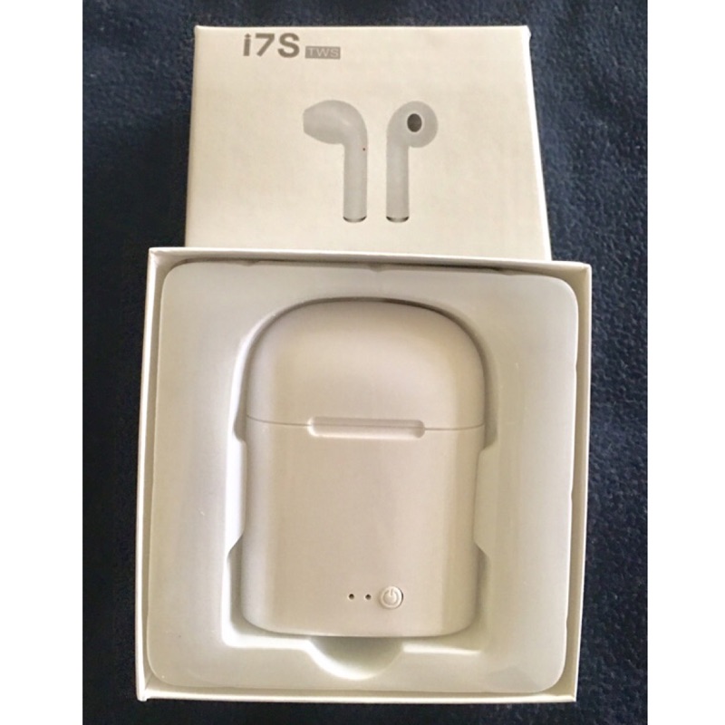 i7S藍牙耳機帶充電盒藍牙耳機雙耳無線耳機無線充電 現貨 藍牙耳機  白色款 全新 現貨 最後一件