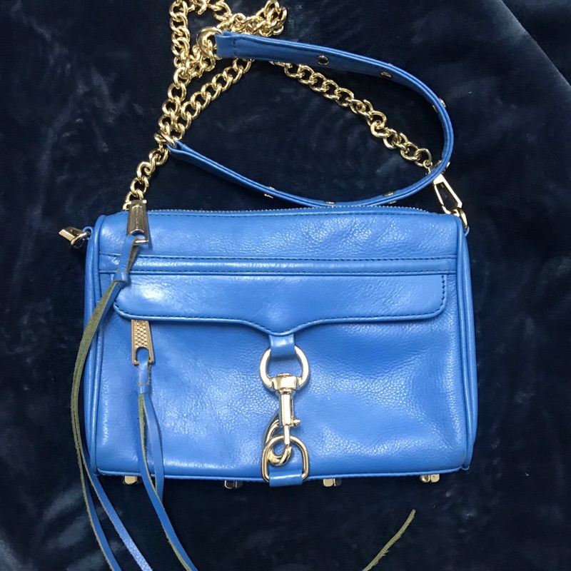 ［二手］Rebecca Minkoff mini mac 希臘藍 購於shopbop 附防塵袋 無證明