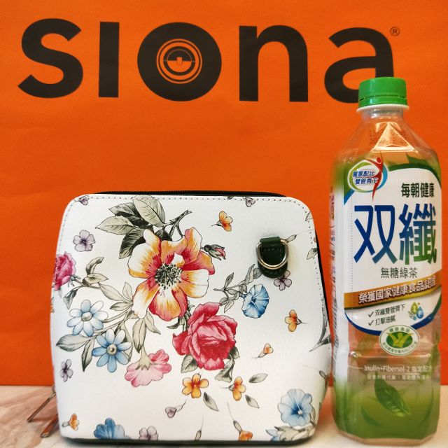 Siona 花紋小側肩背包 可裝手機、錢包、零錢