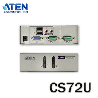 【3CTOWN】含稅附發票 ATEN宏正 CS-72U CS72U 2埠桌上型KVM切換器(USB,音效)