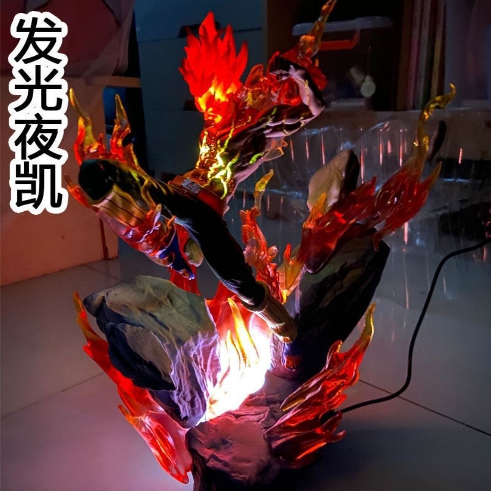 現貨暢銷款 火影忍者gk 天火夜凯手办八门遁甲强形态迈特凯模型可亮灯 蝦皮購物