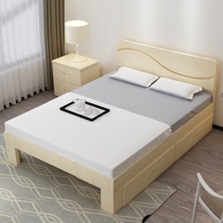 床架 雙人床 單人床 出租床 床 實木 抽屜 床高30cm 木床