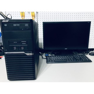 宏碁 第六代I5整組影音文書機 I5-6500 4GD4 1TB 搭配22吋液晶螢幕 全新鍵盤滑鼠喇叭整組