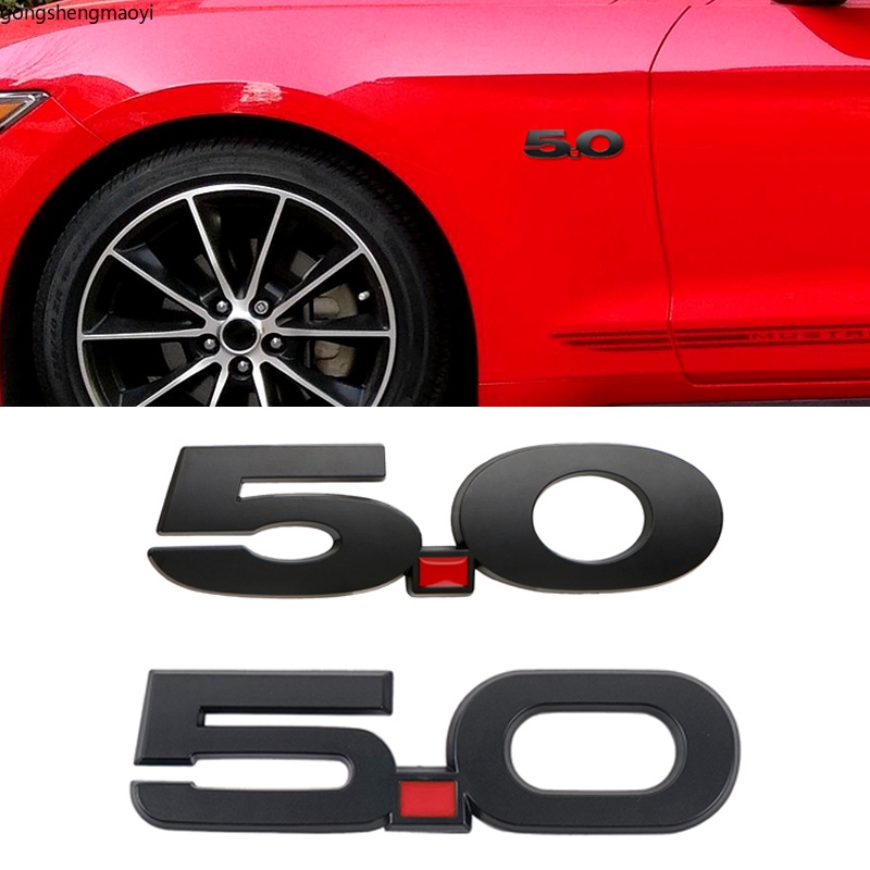 福特野馬 GT 500 眼鏡蛇福克斯蒙迪歐汽車造型的 3D 金屬汽車 5.0 標誌後行李箱徽章貼紙
