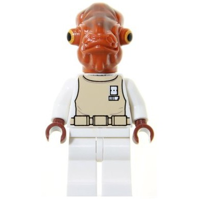 玩樂趣 LEGO樂高 7754 Admiral Ackbar 身體側邊有微裂痕 二手人偶(SW0247)