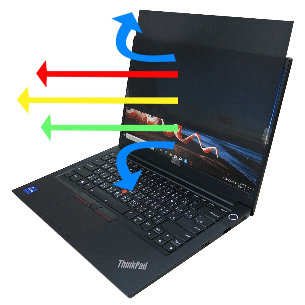 【Ezstick】Lenovo ThinkPad E14 GEN3 NB 筆電 抗藍光 防眩光 防窺片 (14W)