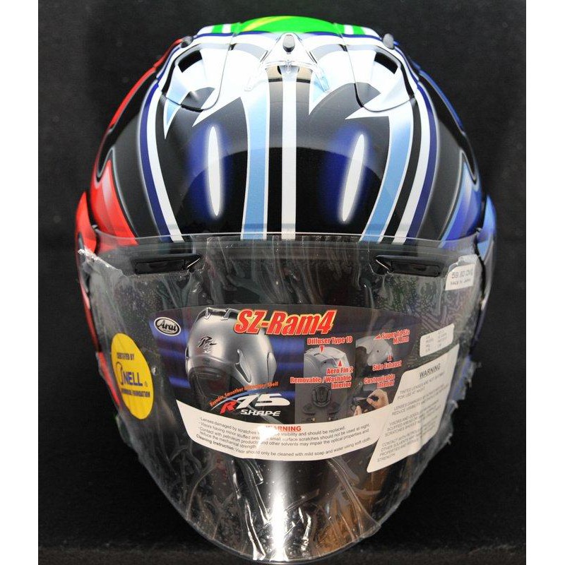 小隱部品 限定絕版極品 Arai Ram4 Nakano 手裡劍大眼有簽名證書56 Design 中野真矢 蝦皮購物
