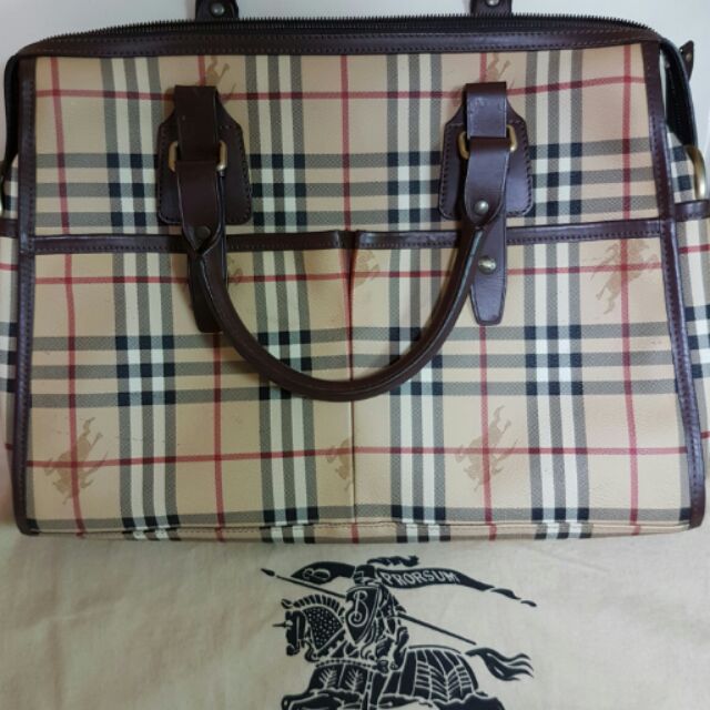 Burberry Haymarket Check Men Large Briefcase 公事包