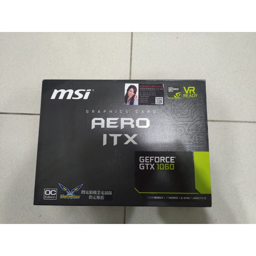 MSI GTX 1060 AERO ITX 6G OC 保固內