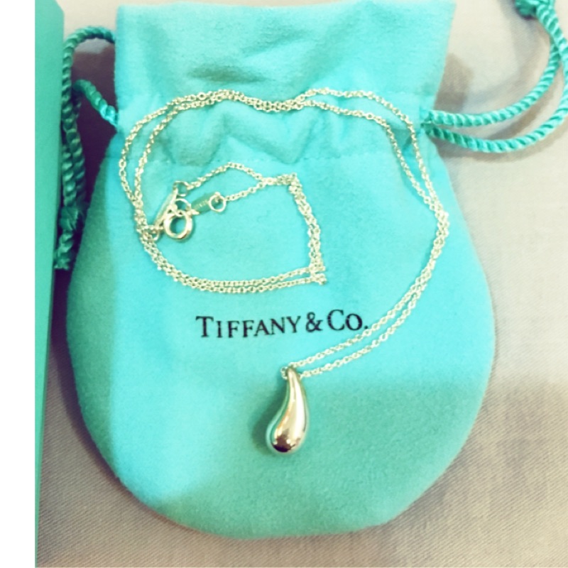 Tiffany&amp;co. 蒂芬妮 淚滴 水滴 項鍊 全新 桃園機場購入