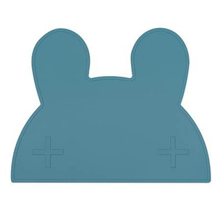 澳洲We Might Be Tiny矽膠防滑餐墊兔寶寶-孔雀藍