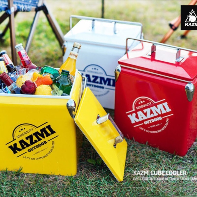 全新 【KAZMI】酷樂彩色小冰箱13L(紅色) 冰桶置物箱/保鮮桶/保冰/飲料桶 K6T3A013 夏日野餐
