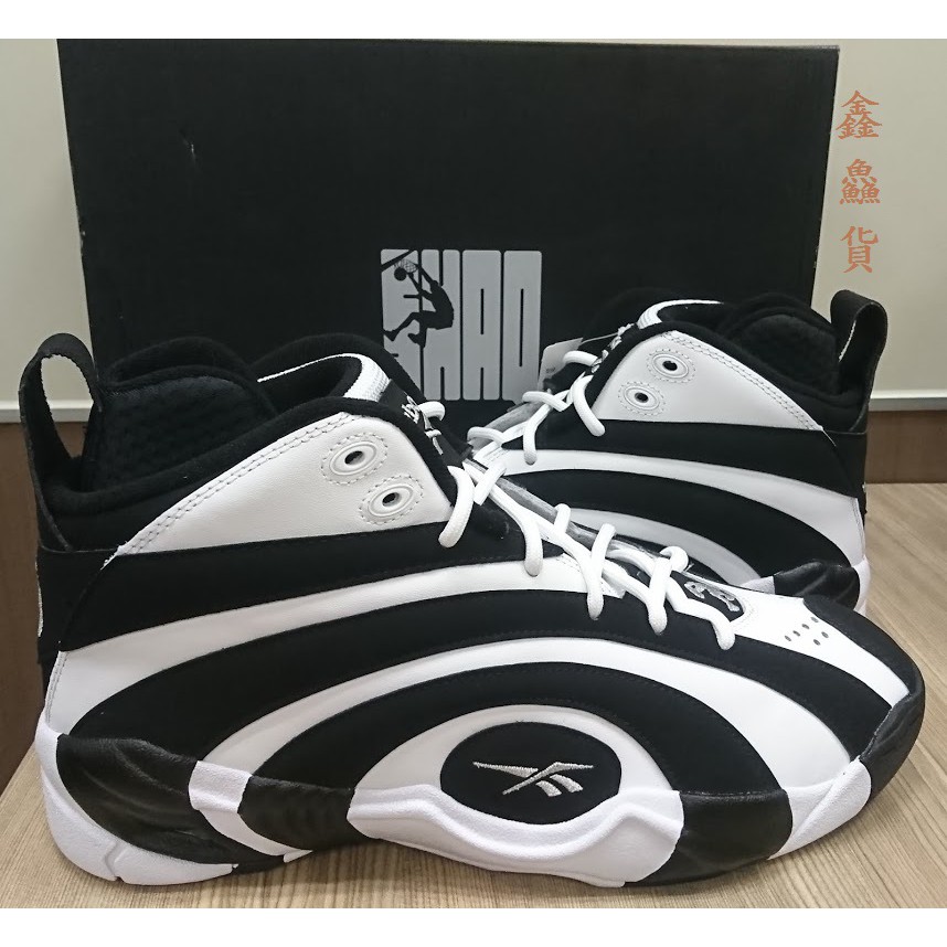 完售 2019 12月 REEBOK SHAQNOSIS OG 復古 籃球鞋 黑白 歐尼爾 EF3069 完售