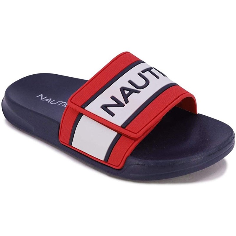 《NEMUiNEKO》Nautica kid’s slide sandal 拖鞋 一字拖 瑕疵 童鞋 女鞋