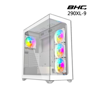 BHC 290XL-9 白 電腦機殼(燈源開關/附定光12CM ARGB風扇4顆) 白 現貨 廠商直送