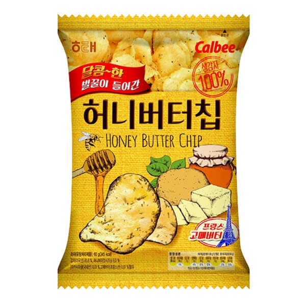 HAITAI Calbee 蜂蜜 奶油 洋芋片 韓國🇰🇷海太 /加樂比 60g