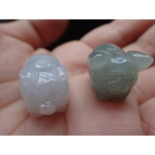 < 325 >號 ***展詩玉石工藝*** 豬 天然緬甸A貨翡翠