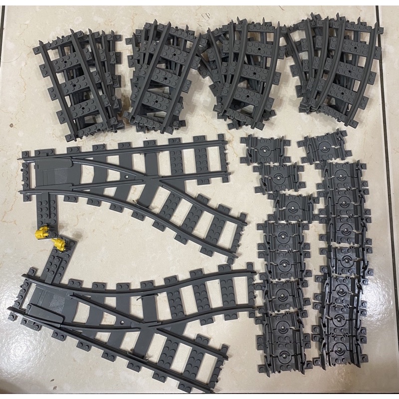LEGO 火車 軌道 (二手)60238 直軌 彎軌 切換式 靈活軌道