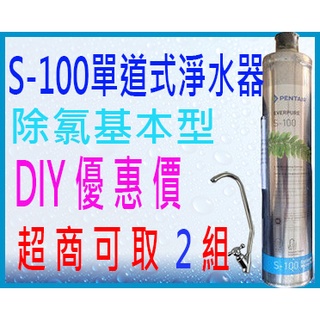 EVERPURE S-100 S-104 H-104 單道式臺製濾頭淨水器 超商可取*2組 S100 S104 H104