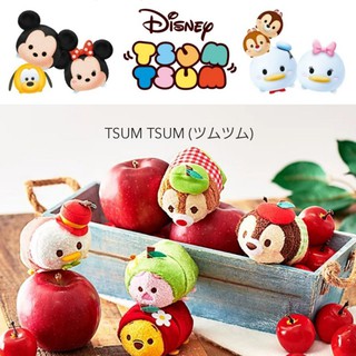 現貨 日本帶回 迪士尼商店 TSUM TSUM 蘋果季 小熊維尼 小豬 唐老鴨 奇奇蒂蒂 變裝娃娃（s）