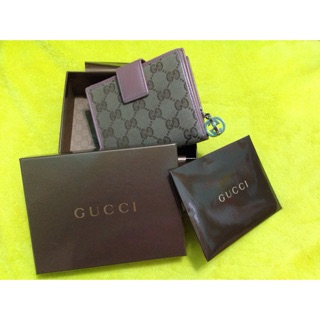 [二手精品-購於香港/原價$12700]GUCCI 粉色/乾燥花色 8成新 短夾/皮夾 含運 （可放零錢及多張卡片）