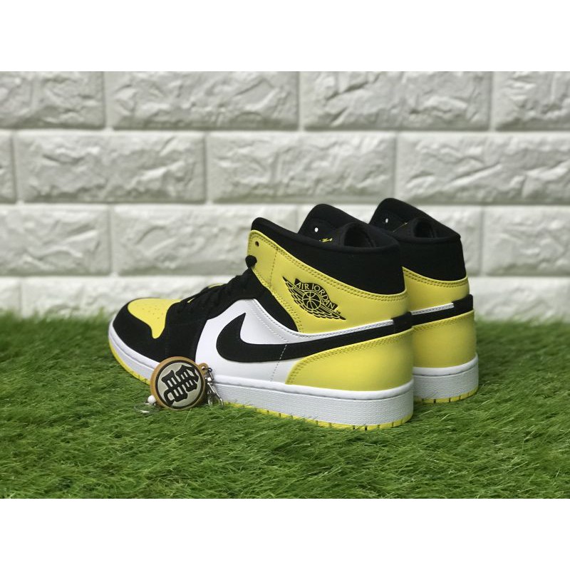 jordan 1 mid yellow toe
