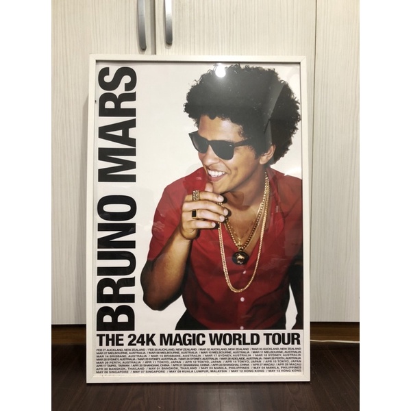 火星人 Bruno Mars 24K Magic Tour 演唱會海報 不含框