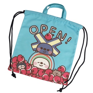 限量OPEN!x卡娜赫拉福袋 open家族kanahei限定後背束口袋 綠色款