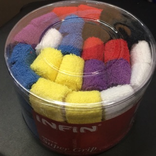 【力揚體育 羽球店】 iNFin 毛巾布 毛巾握把布 握皮 握把皮 手汗剋星 24入 羽球拍 網球拍 球棒 高爾夫球