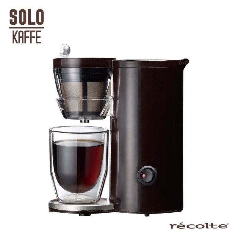 recolte 日本麗克特 Solo Kaffe 單杯咖啡機(黑色）