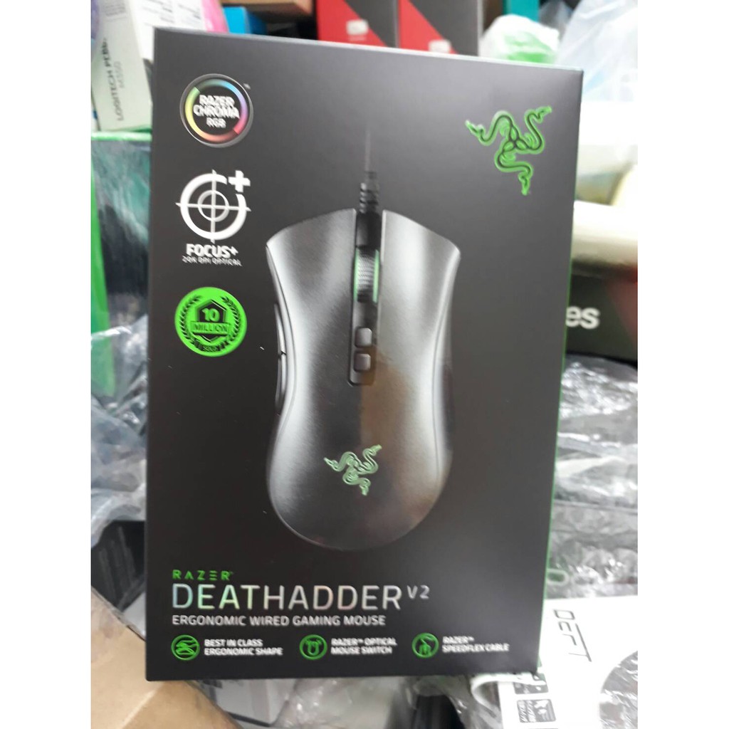 雷蛇 RAZER DEATHADDER V2 煉獄奎蛇 有線 人體工學 遊戲 滑鼠 光學 內建記憶體 8個可編輯鍵 黑色