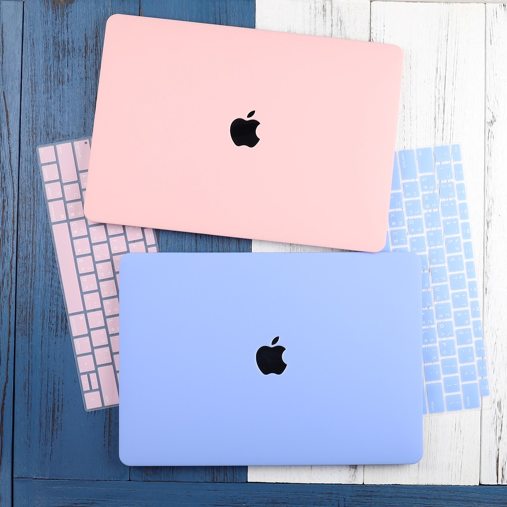 Pro Macbook 15 蘋果保護殼薔薇藍美版注音英語13 同色鍵盤膜a 薔薇粉macbook 外殼 蝦皮購物