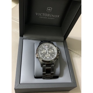 victorinox 瑞士 維氏 swiss army 不鏽鋼 石英錶 night vision chronograph