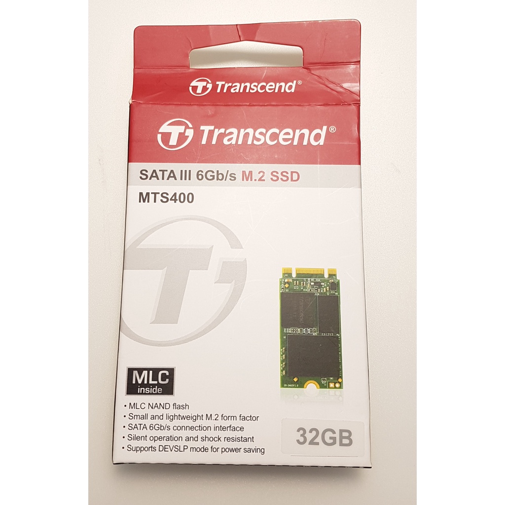 [只拆封未使用過] 創見 Transcend SATA III M.2 2242 SSD MTS400 32GB 免運