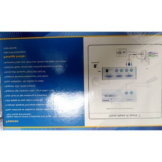 4-Port PS2 KVM Switch 切換器含4組KVM線材