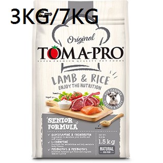 優格TOMA-PRO】高齡犬專用 高纖低脂配方 羊肉+米1.5KG/3KG/7KG/13.6KG