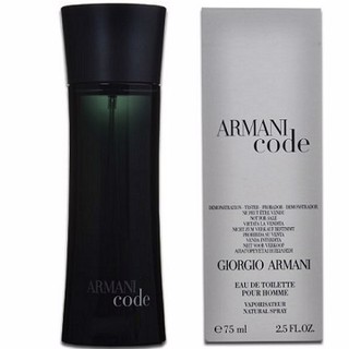 Giorgio Armani Code 亞曼尼黑色密碼男性淡香水 75ML TESTER