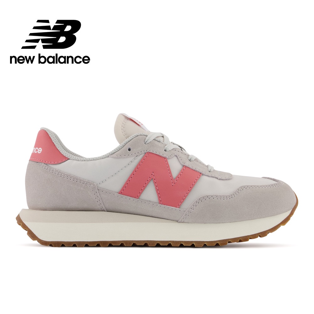 【New Balance】童鞋_中性_粉灰色_GS237PK-W楦