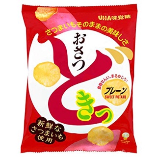 日本 UHA 味覺糖地瓜薯片 甜味薯片 甘藷片甜味地瓜片65g