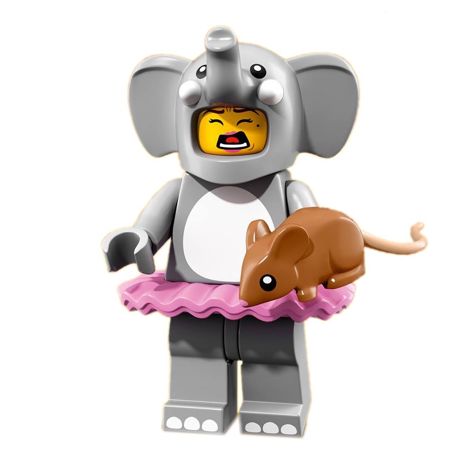 《Brick Factory》全新未拆 樂高 LEGO 71021 大象女孩 老鼠 18代 Elephant Girl