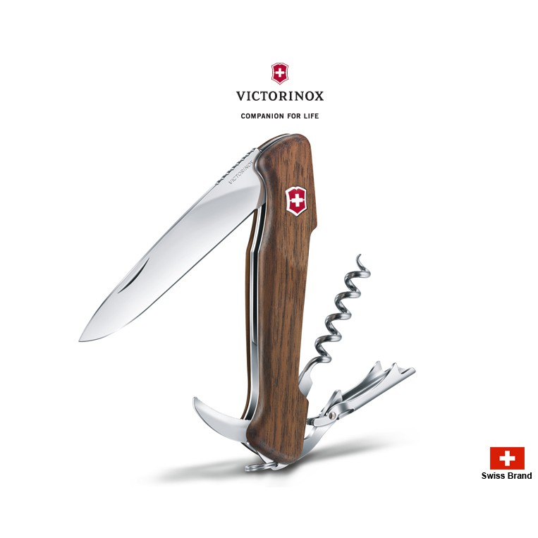 Victorinox瑞士維氏130mm核桃木柄Wine Master紅酒刀,6用瑞士刀【0.9701.63】