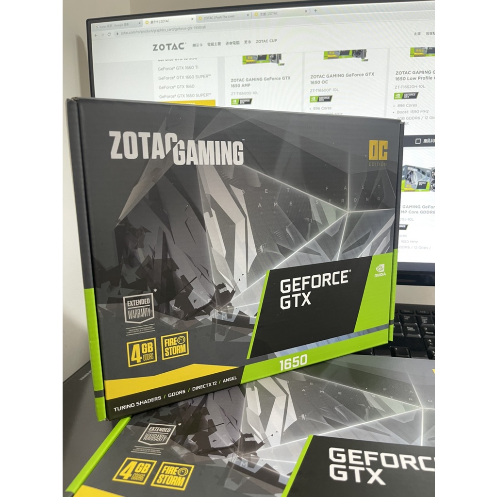 【現貨含稅開發票】聯強貨 ZOTAC GAMING GeForce GTX 1650 OC GDDR6 登陸保固3+1年