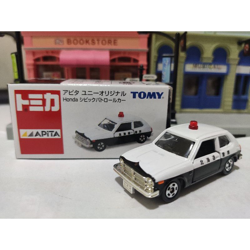 Tomica 舊藍標 Apita 特注 絕版 稀有 Honda Civic GL 警車 警察車 喜美 一代