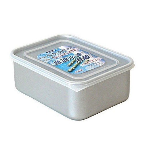 一鑫餐具【日本製 AKAO 急冷保鮮盒 深型 中 1.8L】鋁製保鮮盒急速冷凍盒冷藏盒解凍盒